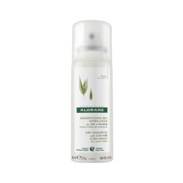 Klorane – Shampooing Sec au Lait d’Avoine Spray 50 ml