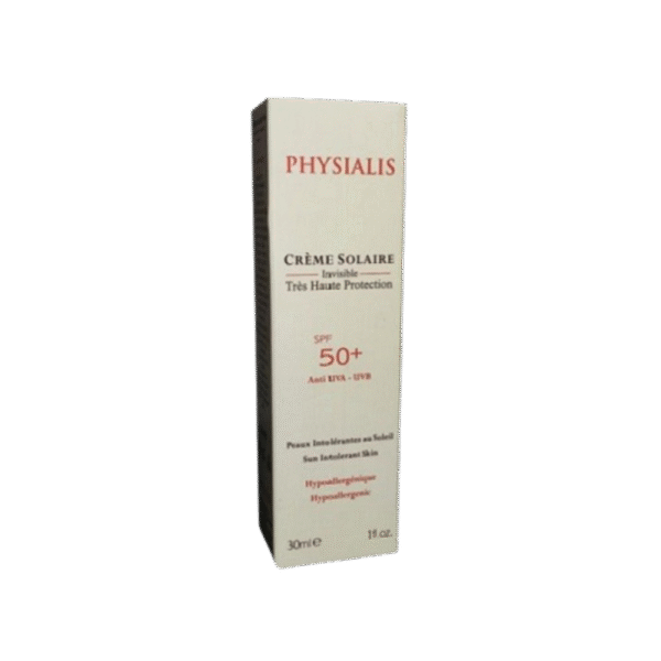 Physialis 50+ Invisible SPF50 – Crème solaire visage invisible 30 ml